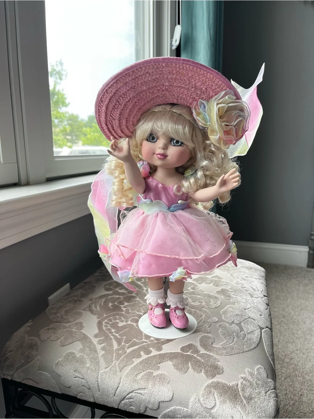 Marie Osmond “Easter Bonnet On It - Adora Belle 12” Doll. Blonde hair blue eyes